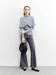 CUCCOO BIZCHIC 尖头平底鞋 女士新款春秋法式优雅软底玛丽珍鞋，穿着舒适不累脚 - 黑色 - 查看 6