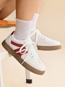 CUCCOO EASI Women Sports Shoes - Red and White - View 1