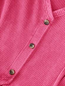 CosyJoli Plus Size Solid Color Minimalist Sleeveless Casual Tank Top - Pink - View 4