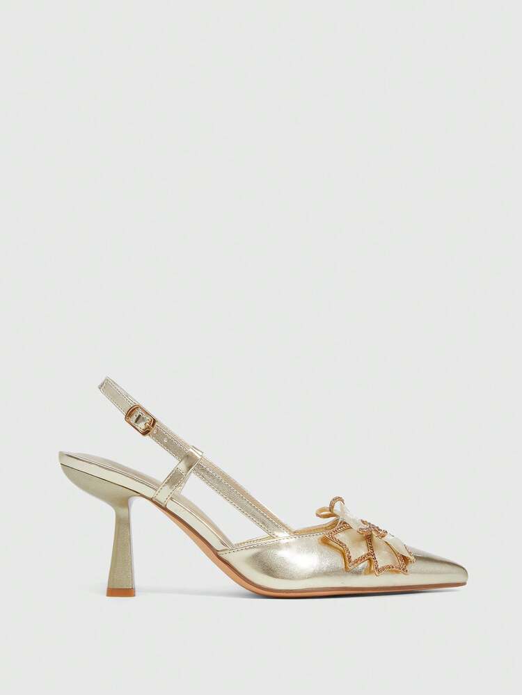 CUCCOO SZL Women's Pointed Toe Stiletto Heel Shoes, Elegant, Sweet, Romantic, Suitable For Afternoon Tea, Dates, Fashion Parties, Workplace, Halloween