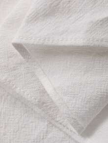 DAZY Áo kiểu nữ cổ ve lật, dáng rộng, tay dài, thắt nơ bên hông, phong cách thành thị, thường ngày, đi nghỉ mát. - trắng - Xem 9