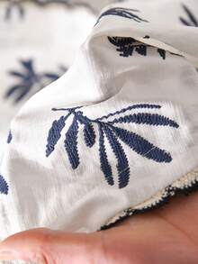 CosyJoli 大码女式夏季休闲沙滩度假印花V领无袖背心 - 米色 - 查看 6