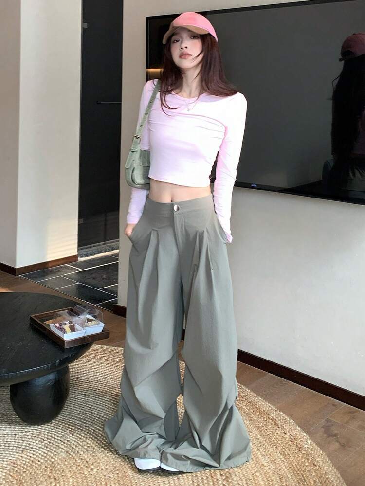 Women's Casual Loose Solid Color Pants