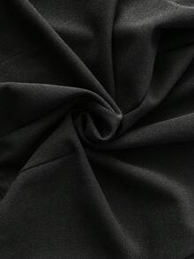 MaterniWear Quần bầu màu trơn, cạp cao, kiểu dáng thường ngày, có thể điều chỉnh độ rộng, đa năng cho mặc hàng ngày. - màu đen - Xem 7