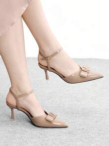 CUCCOO BIZCHIC 女士时尚搭扣细高跟鞋 - 杏色 - 查看 4