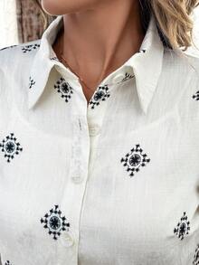 SHEIN Clasi 2pcs Women Leopard Print Dress And Shirt Set Work Wear Women - Multicolor - View 8