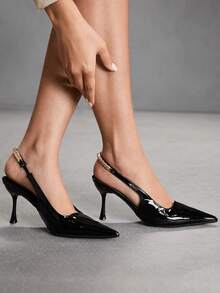 CUCCOO SZL Women Pumps Spring Shoes For Daily Wear - Graphite Black - View 6