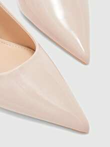 CUCCOO BIZCHIC 圣诞节休闲通勤简约尖头女式高跟鞋 - 淺灰色 - 查看 8