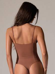 SHEIN BAE 2 Miếng Của phụ nữ Cổ chữ V sâu Áo liền quần chặt Đối với Đúng mẫu - Nhiều màu - Xem 2