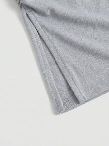 ROMWE Grunge Punk Áo hai dây crop top in họa tiết da báo phong cách Y2K Subculture với đường xẻ tà dành cho nữ - Xám - Xem 4