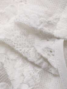 FRIFUL Áo kiểu nữ có mũ trùm đầu, ren trang trí, dây rút, dáng rộng. - màu đen - Xem 8