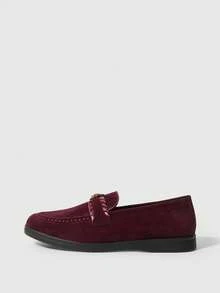 Sleekvia Casual Versatile Commuting Fringe Decor Flat Loafers - Red - View 7