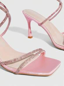 CUCCOO SZL Sandalias con tacón para mujer - Rosa - Ver 9
