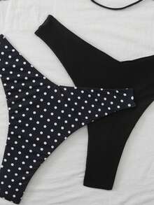 Swim SXY Plus Size Women Sexy Multiway Bikini Swimwear For Beach Vacation - Black - View 3