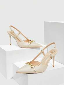 CUCCOO SZL Women Pumps Valentine's Day - Beige - View 2