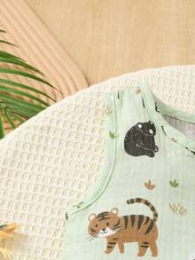 SHEIN 2pcs/Set Toddler Boys' Cute Casual Whale Print Short Sleeve Outfit - Multicolor - View 3