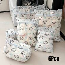 Joivida 1Pc/6Pcs Laundry Wash Bags For Delicates, Mesh Protection Bags For Sweaters & Woolens, Anti-Deformation Lingerie Laundry Bags For Washing Machines - multicolor - View 10