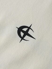 PAVTROS 男士休闲街头人物图案圆领短袖T恤 - 白色 - 查看 3