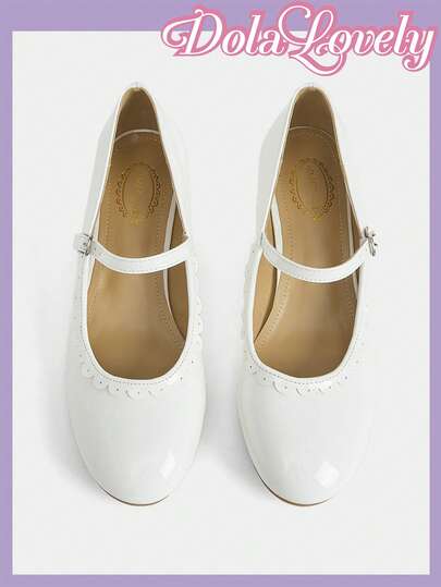 Dola Lovely Fashionable Bow Decor Women's High Heels, Lolita Style Princess Shoes, Cute Pink High Heels