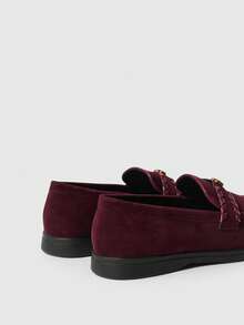Sleekvia Casual Versatile Commuting Fringe Decor Flat Loafers - Red - View 10
