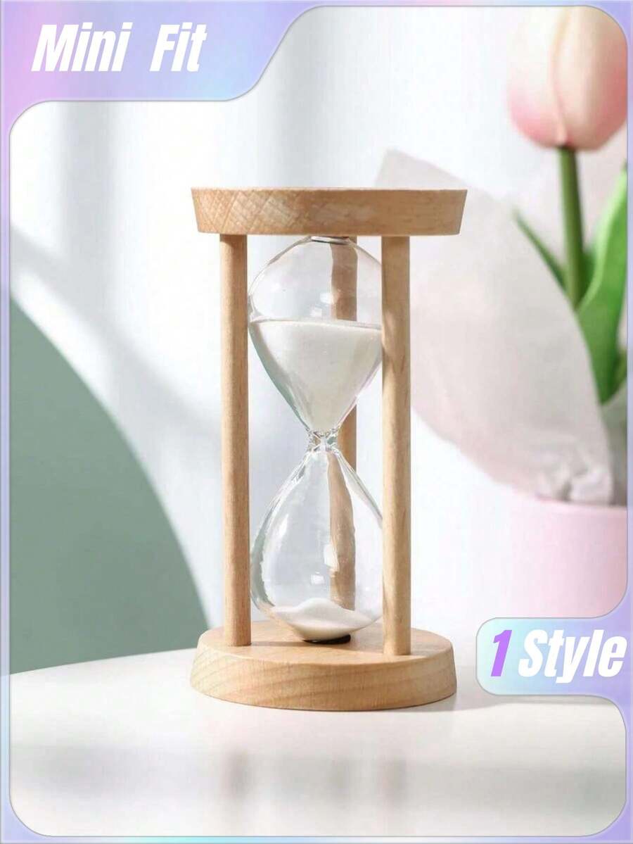 1Pc Glass , Funny Letter Graphic 5 Minutes For Home Decoration, Suitable For Living Room, Bedroom And Dining Room, Decor - White - View 1