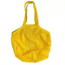 Joivida 1Pc Cotton Mesh Shopping Tote With Lining, Large Shoulder Bag For Supermarket, Travel & Beach, Reusable Storage Bag - multicolor - View 12
