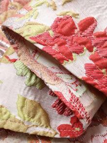 DAZY High-End French Regal Style Metallic Jacquard High Waist A-Line Skirt For Women - Red - View 9