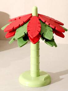 Joivida 1件装家用圣诞树隔热垫，椰子树造型锅垫，碗垫，硅胶餐垫，防烫垫，创意杯垫，手机支架 - 彩色 - 查看 6