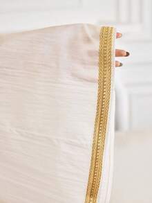 Yasmyna Modest Embroidered Collar Arabic Style Dress For Women - Multicolor - View 8