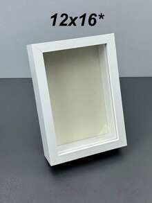 3D镂空玻璃框压花干花蝴蝶标本立体展示盒创意DIY墙面艺术家居装饰客厅卧室美学 - 白色 - 查看 17