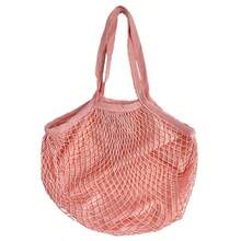 Joivida 1Pc Cotton Mesh Shopping Tote With Lining, Large Shoulder Bag For Supermarket, Travel & Beach, Reusable Storage Bag - multicolor - View 7