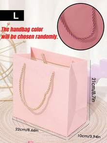 1pc Pink Wedding Gift Bag, Birthday Gift Packaging Bag, Cosmetic Lipstick Gift Bag, Holiday Party Gift Packaging Bag - Pink - View 8