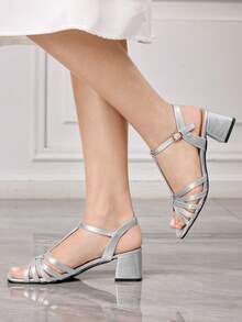 Sleekvia 女士高跟鞋 - 銀色 - 查看 3