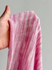 SHEIN SunnyBelle Y2K 女士休闲度假海岛沙滩渐变网眼镂空吊带针织背心，春夏款 - 彩色 - 查看 8