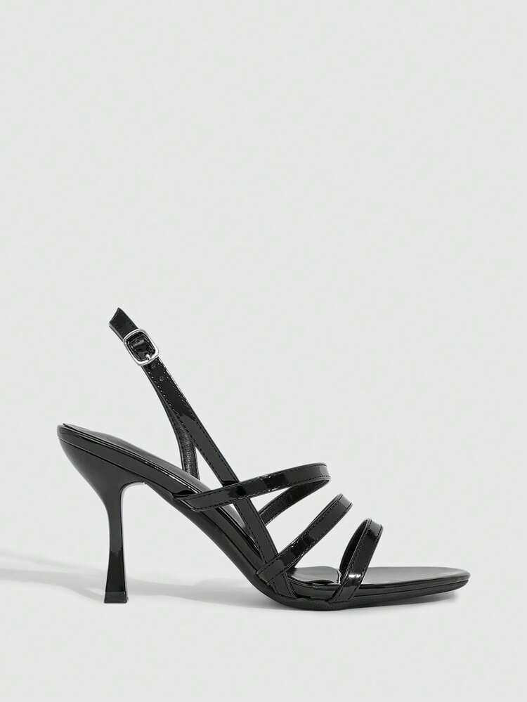 CUCCOO SZL Women's Pointed Toe Buckle Design Fashionable Elegant High Heel Sandals Prom Heels