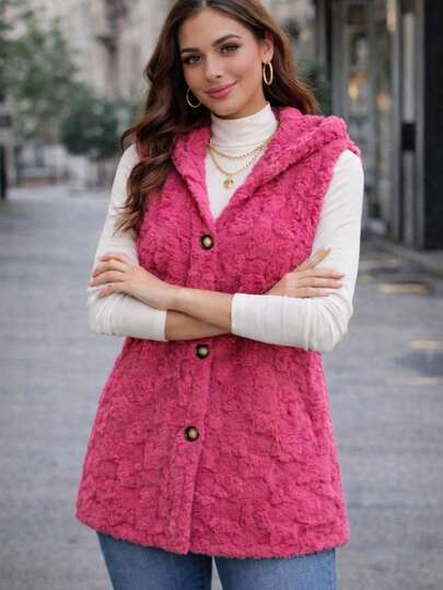 Chaleco Ligero Delgado Calientito Para Dama Tipo Polar De uso Diario Casual