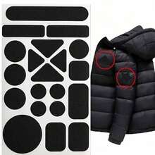 1 Piece Black Self-Adhesive Fabric Patch - Suitable For Down Jackets And Garment Repairs, Easy To Apply - Multicolor - View 8