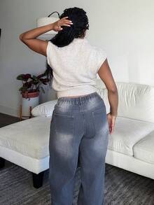 Tyla Gomez Elegant High Neck Loose Casual Versatile Sleeveless Knit Sweater Vest Going Out Tops Women,Tops For School In Fall/Winter - Apricot - View 3