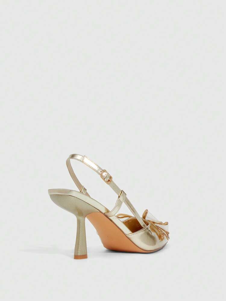 CUCCOO SZL Women's Pointed Toe Stiletto Heel Shoes, Elegant, Sweet, Romantic, Suitable For Afternoon Tea, Dates, Fashion Parties, Workplace, Halloween