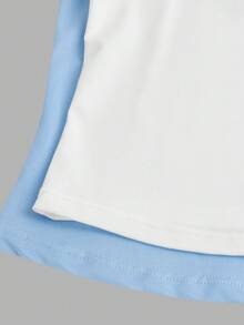 SHEIN Girlism 2件套少女简约舒适亲肤吊带文胸套装 - 彩色 - 查看 4