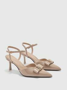 CUCCOO BIZCHIC 女士时尚搭扣细高跟鞋 - 杏色 - 查看 7