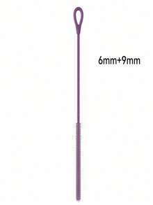 硅胶吸管清洁刷，可重复使用的超长吸管刷，用于清洁玻璃金属冰沙吸管和吸管杯，防滑手柄柔软可弯曲， - 彩色 - 查看 17