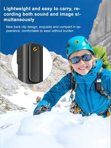 Teckwe Camera mini HD hành động xoay 180 độ, quay vlog, có WiFi, camera đeo trên người, camera thể thao hồng ngoại nhìn đêm, máy quay DV thể thao, người lái xe đạp. - Nhiều màu - Xem 5
