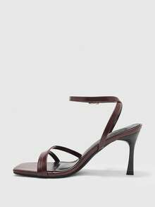 CUCCOO BIZCHIC Simple And Generous, Fashionable And Versatile, Casual Workplace Commuter Women's High-Heeled Sandals - Coffee Brown - View 10