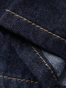 Dazy-Less Women's Casual Commuter Shirt & Jeans Set - Blue - View 3