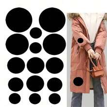 1 Piece Black Self-Adhesive Fabric Patch - Suitable For Down Jackets And Garment Repairs, Easy To Apply - Multicolor - View 10