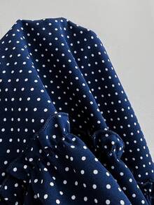 Elamini Women's Vacation Casual Polka Dot Print Frill Trim Camisole - Multicolor - View 3