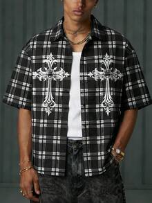 Manfinity EMRG Men's Woven Printed Shirt, Fashionable And Versatile For Daily Wear - Multicolor - View 1