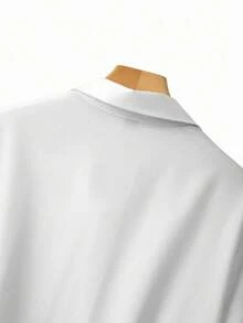 GlowEve CURVE 大码女式灯笼下摆长衬衫，A字版型，显瘦，适合返校、毕业、情人节、音乐节、母亲节、万圣节、感恩节、复活节、国庆节、舞会、约会、婚礼、户外活动等场合。白色女式衬衫，优雅白色上衣，优雅女式衬衫，系带衬衫，性感女式衬衫，女士时尚上衣，优雅女式衬衫，优雅商务休闲女式上衣，最新款女式上衣，优雅高贵女式衬衫。 - 白色 - 查看 4