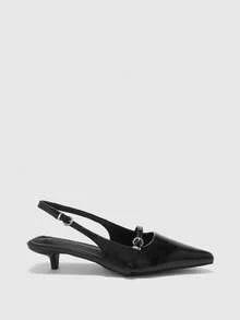 CUCCOO BIZCHIC Women Heeled Sandals - Black - View 2